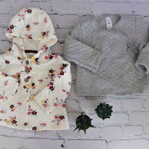 Toddler Girl Quilted Jacket Bundle (2)